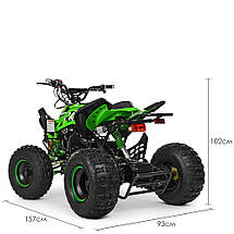 Дитячий електромобіль HB-EATV1500Q2-5 MP3/світло/музика 1500W Салатовий, фото 4