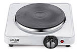 Настільна електро плита Adler AD 6503 одноконфоркова, 185 мм. плавний терморегулятор, фото 2