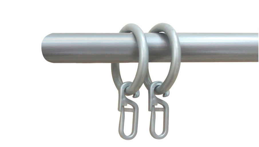 Карниз металлический Серебро одинарный трубчатый 16мм усиленный для ...