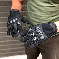 Тактические перчатки длиннопалые Eagle Tactical черные размер XXL 2XL