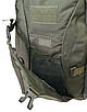 Військовий армійський рюкзак чоловічий міцний штурмовий колір олива на 35 літрів, фото 3