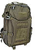Військовий армійський рюкзак чоловічий міцний штурмовий колір олива на 35 літрів, фото 2