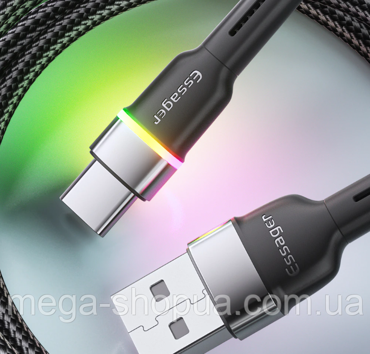 Кабель для швидкої зарядки телефону Inui USB - Type-C 1м. Зарядний провід шнур ЮСБ на Тайп Сі X4, фото 1