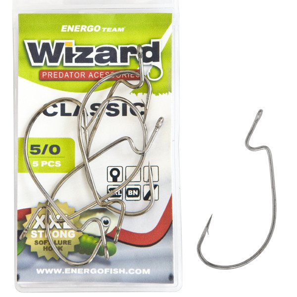 Гачок Wizard Classic Worm No5/0 5 шт.