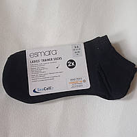 Жіночі-підліткові шкарпетки короткі чорні Esmara 35-38