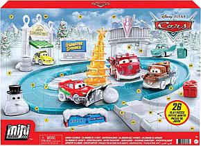 Адвент календаря Тачки 3 Disney Pixar Cars Minis Advent Calendar Playset Mattel GXT25