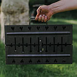 Мангал чемодан разборной "PICNIC" на 12 шампуров, 3мм, фото 4