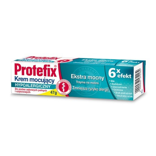 Гіпоалергенний крем Protefix для фіксації протеза Extra Strong, 47g
