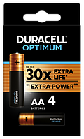 Батарейки DURACELL OPTIMUM AA/LR6 4шт