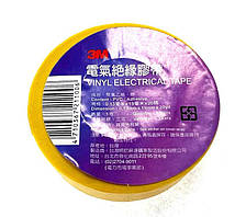 23-00-008Y. Ізострічка електротехнічна 3М, 18м/рулон, жовта