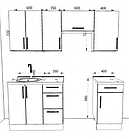 Кухня Модерн 1.95 метра Еверест, фото 2