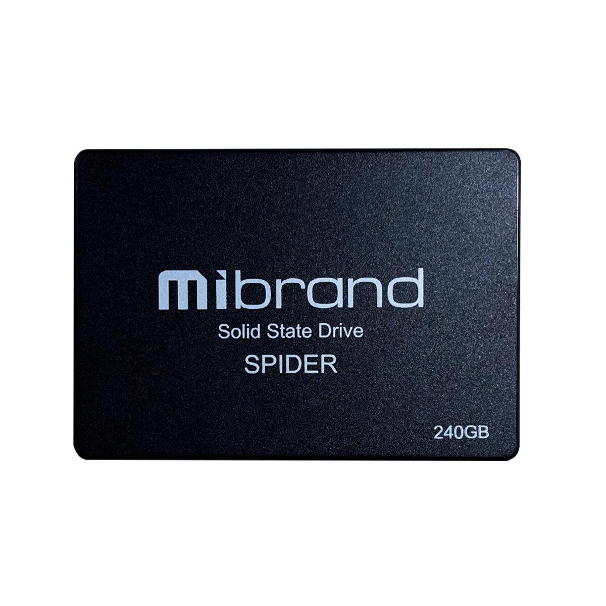 Надежный внутренний жесткий диск черный SSD Mibrand Spider 240GB 2.5" 7mm SATAIII Bulk - фото 2 - id-p1669412249