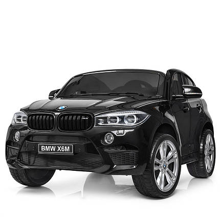 Дитячий електромобіль двомісний Джип JJ2168EBLR-2 2 мотори 120W Чорний, фото 1