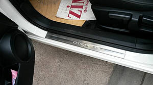 Nissan Qashqai 2010-2014 Накладки на пороги OmsaLine ARS Накладки на пороги Ніссан Кашкай