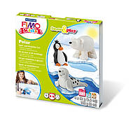 Набір пластики Fimo kids "Полярні тваринки" 4кол 42г ,Fimo