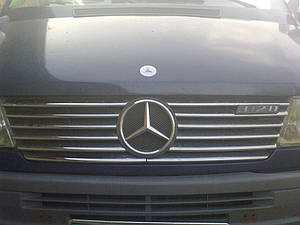 Mercedes Sprinter Tdi Накладки на решітку радіатора (1995-2000, 12 частин, неірж) ARS Накладки на решітку