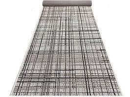 Ширина 150 см Доріжка на гумовій основі, сіра. Flex 19171/08 Karat Carpet.
