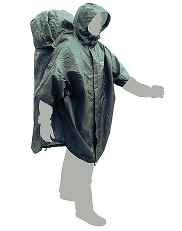 Пончо з кишенею для рюкзака Terra Incognita CapeBag S-M green, фото 1