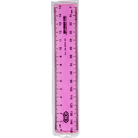 Линейка пластиковая 15см. тонированная ассорти