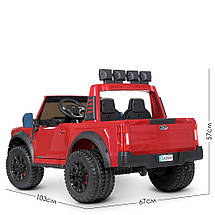 Дитячий електромобіль Джип M 4790EBLR-3(24V) 2 акумулятора 12V/14AH Червоний, фото 6