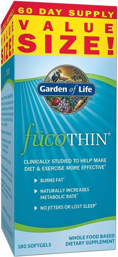 Garden of Life, FucoThin, натуральний спалювач жиру, 180 капсул