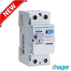 Пристрій захисного відключення (ПЗВ) 2P 25A 500mA "A" HAGER / на DIN-рейку / Диференціальне реле / Premium