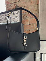 Модная женская черная с золотом сумка ив сен лоран YSL Yves Saint Laurent