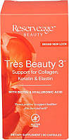 ReserveAge Nutrition Tres Beauty 3, "Тройная Красота 3" Tres Beauty 3 Коллаген, Кератин и Эластин, 90 капсул