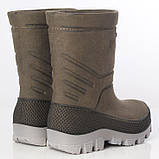 Зимові дитячі чоботи на хутрі для хлопчика Хаскі Alisa Line оливковий розміри 25-36, фото 4