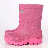 Молодіжні зимові чоботи на хутрі для дівчинки Husky Alisa Line малиновий розміри 25-36, фото 3