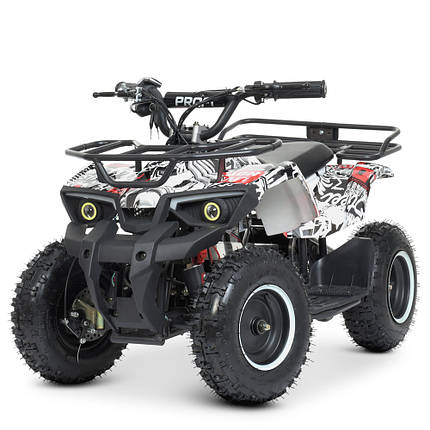 Квадроцикл HB-ATV800AS-2-3 800W 3 акумулятори 12A/12V швидкість 22 км/г Білий, фото 1