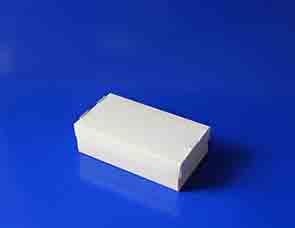 Екобокс картон, 100х190 мм h=55 мм, білий