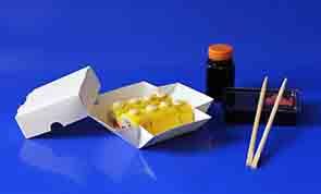 Екобокс картон 100х100 мм. h = 55 мм. білий