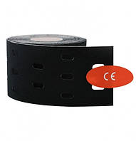 Кинезиологический тейп, перфорированный (punch tape) 5см x 5м, разн. цвета чёрный
