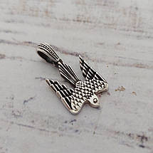 Сокіл середній, Тризубець Сокол, герб Рюриківічів, образ герба України кулон амулет талісман, срібло 925, золото, фото 3