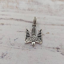 Сокіл середній, Тризубець Сокол, герб Рюриківічів, образ герба України кулон амулет талісман, срібло 925, золото, фото 4