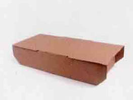 Коробка на 2 бургери гофро-картон, 274х140 мм h=64 мм, крафт