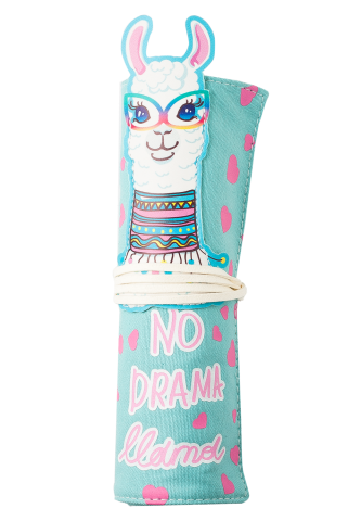 Пенал мягкий РОЛ ЛАМА 26х19.5 см 18.5х3х3 см бирюзовый