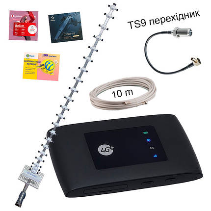 Готовий набір 4G для сільської місцевості (4G роутер ZTE MF920U + стріла 21Дб), фото 1