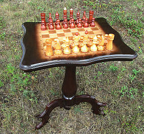 Шаховий стіл + скринька для зберігання фігур