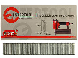 Цвях для степлера 20мм 1.0x1.25мм 5000шт/упак INTERTOOL PT-8620