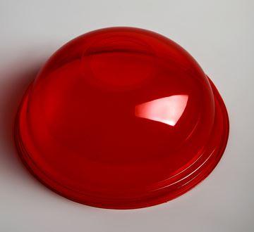 Кришка купольна з отвором ПЕТ червона (арт.95-КО-К) (50)