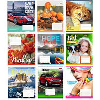 Зошит шкільний 24 аркуші клітинка повнокольорова обкладинка 1Вересня, 792984