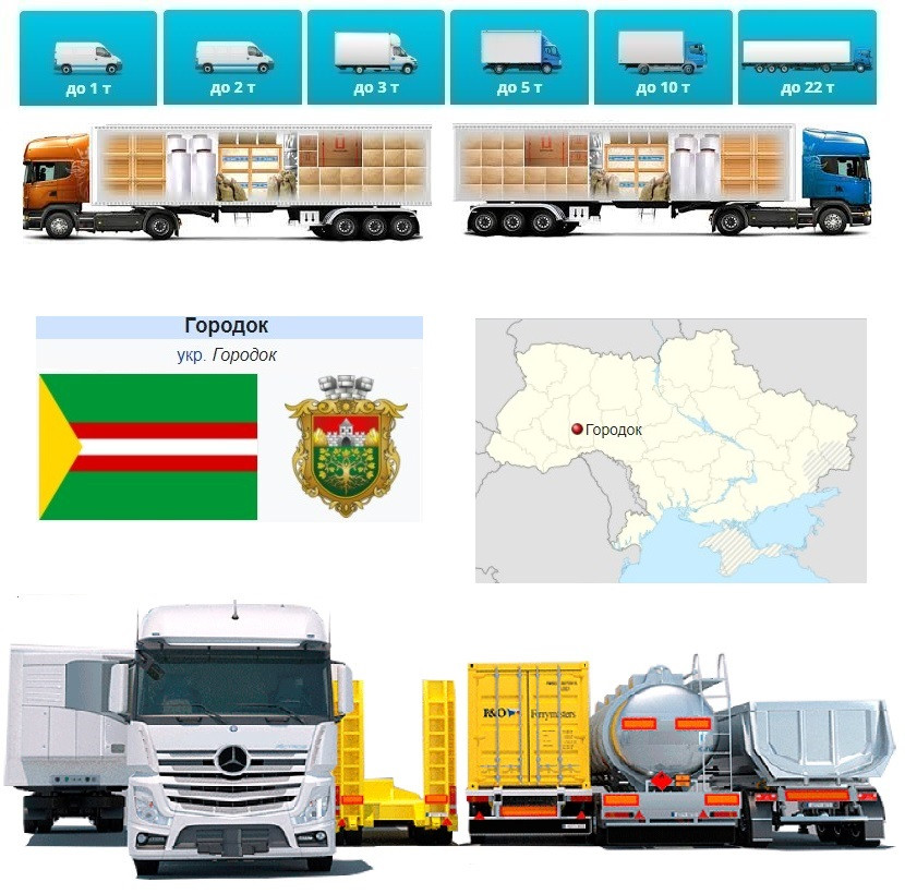 Вантажоперевезення із Городка у Городок