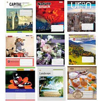 Зошит шкільний 96 аркушів лінія повнокольорова обкладинка 1Вересня, 762236