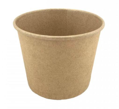 Контейнер для морозива крафт Ǿ87мм. h = 70мм. 280мол. (25)