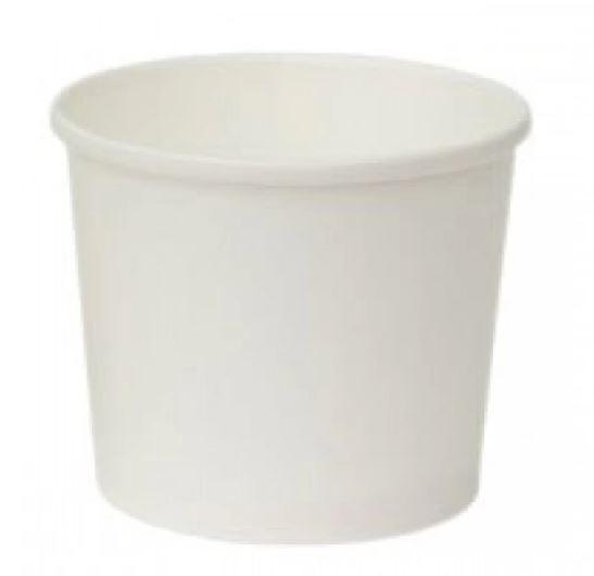 Контейнер для морозива білий, Ǿ87мм, h=70мм, 280мл