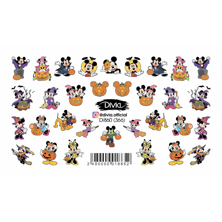 2D Наклейка Слайдер Dia860 (366), Halloween