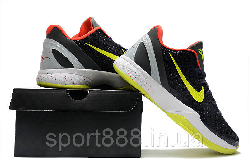 Eur36-46 Коби 6 NIKE Zoom Kobe VI Коби чорні чоловічі баскетбольні кросівки
