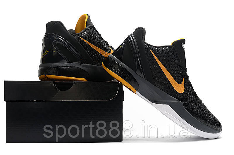 Eur36-46 Коби 6 NIKE Zoom Kobe VI Коби чорні чоловічі баскетбольні кросівки